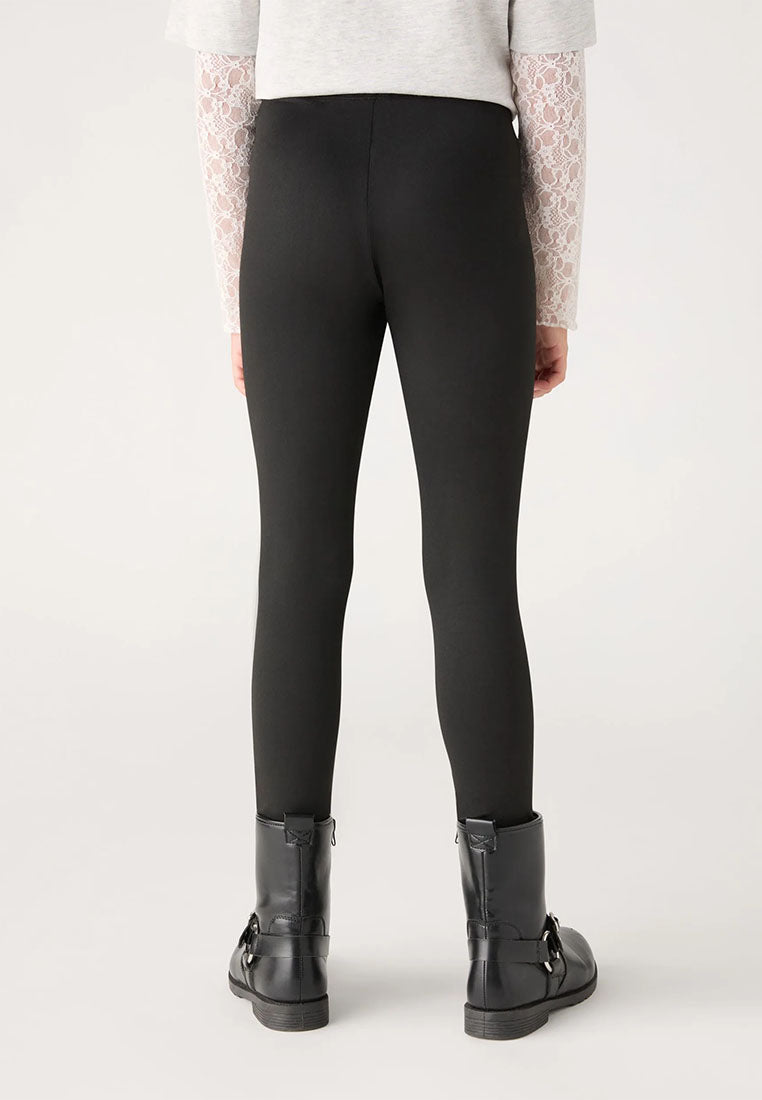 Pack of 3 Solid Color Long Leggings for Girls