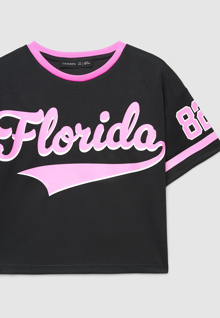 Printed Short Sleeve T-Shirt for Girls