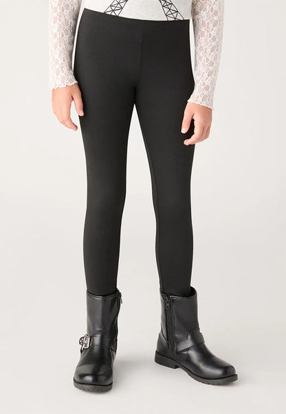 Pack of 3 Solid Color Long Leggings for Girls