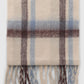 Women's Maxi check scarf with fringes
