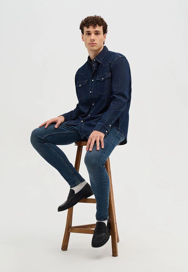 Men's Five-Pocket Skinny Jeans