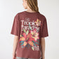 Women's Tropical Print Short Sleeved T-shirt