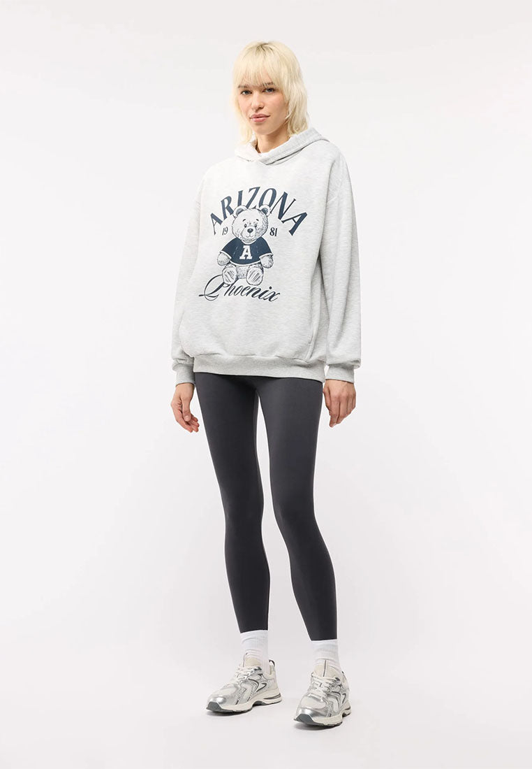 Women's Teddy Bear Print Hoodie