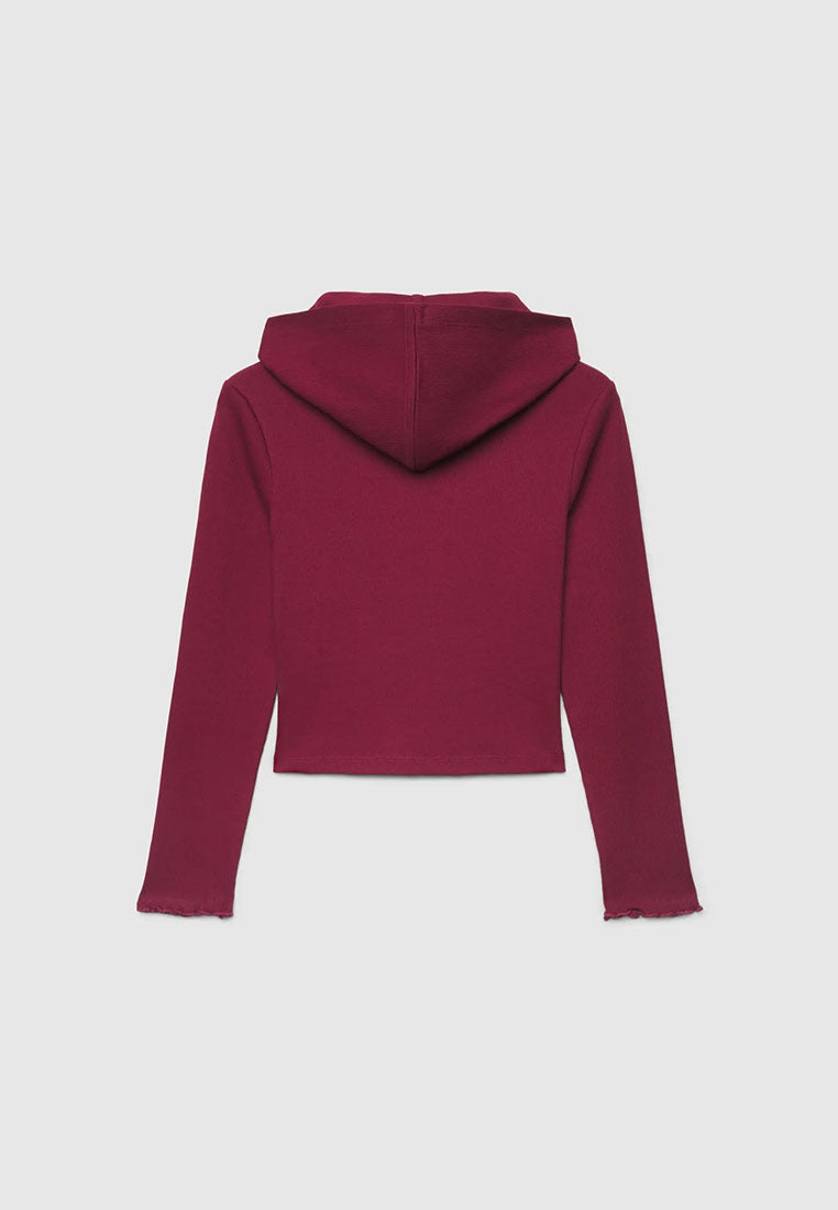 Manhattan Varsity Cropped Hoodie for Girls