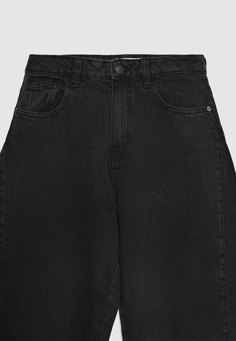 Women's High-Waisted Barrel Leg Jeans