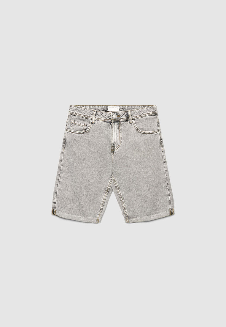 Men's Acid Wash Denim Shorts