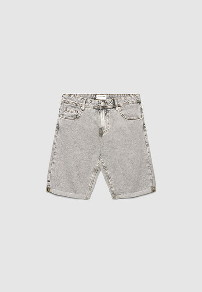 Men's Acid Wash Denim Shorts