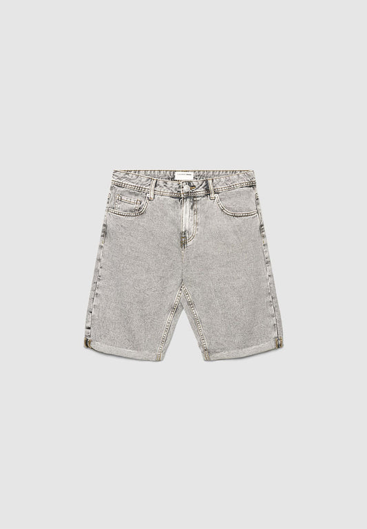 Men's Acid Wash Denim Shorts