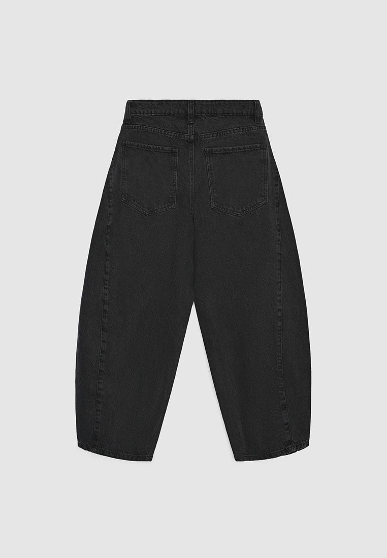 Women's High-Waisted Barrel Leg Jeans