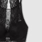 Women's High-Neck Floral Lace Bralette