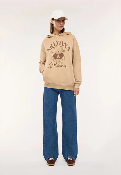 Women's Teddy Bear Print Hoodie