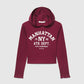 Manhattan Varsity Cropped Hoodie for Girls