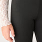 Pack of 3 Solid Color Long Leggings for Girls