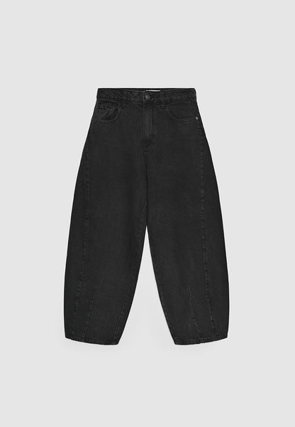Women's High-Waisted Barrel Leg Jeans