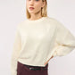 Women's Loose-fitting Sweater with Puff Sleeves