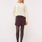 Women's Loose-fitting Sweater with Puff Sleeves