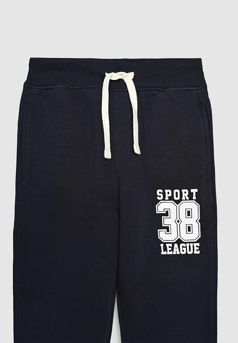 Long tracksuit trousers with lettering print for Boys