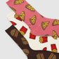 Women's Pack of 3 socks with food print