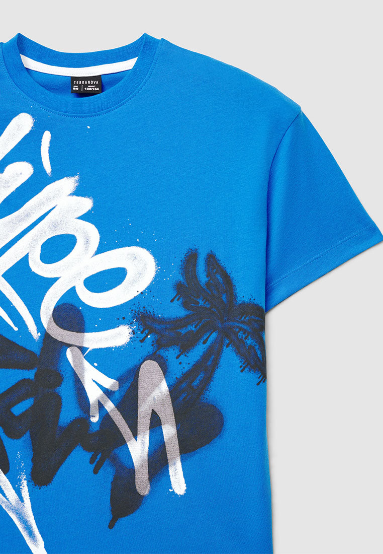 Graffiti-style lettering T-shirt for Boys