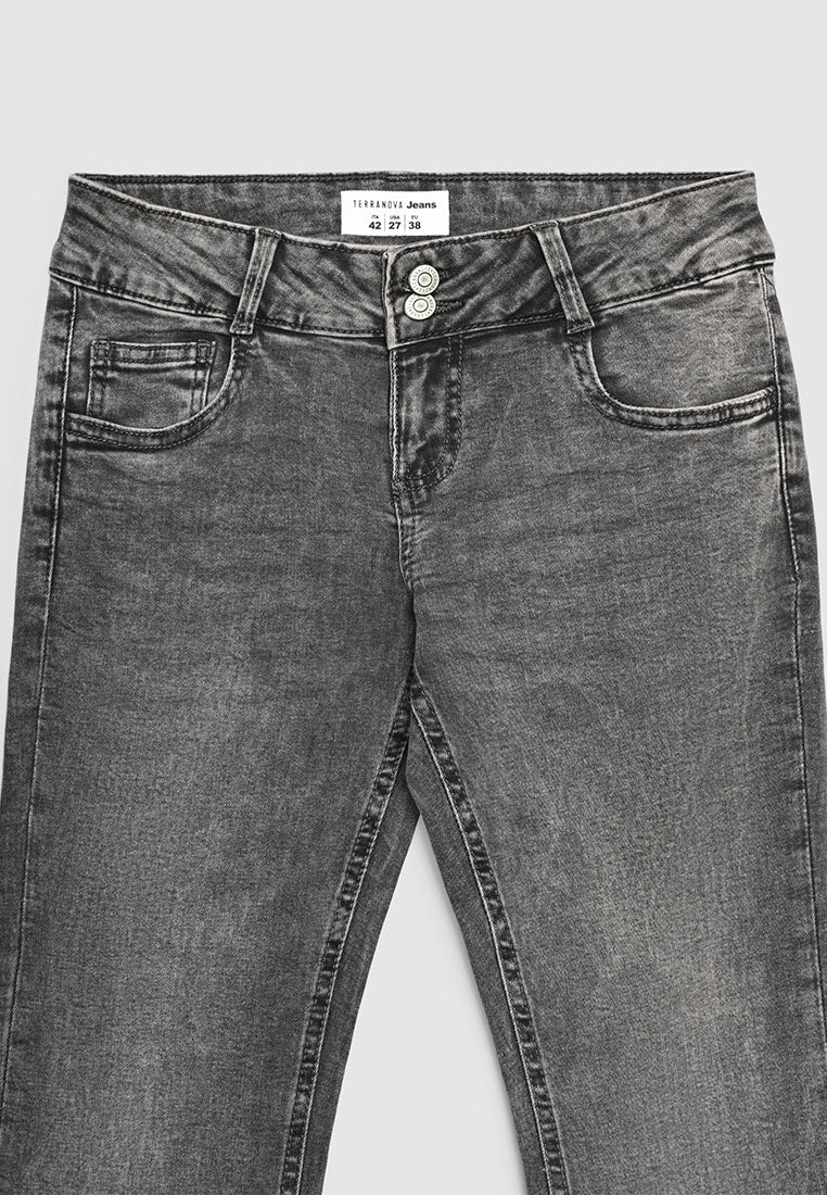 Women's Faded Bootcut Jeans