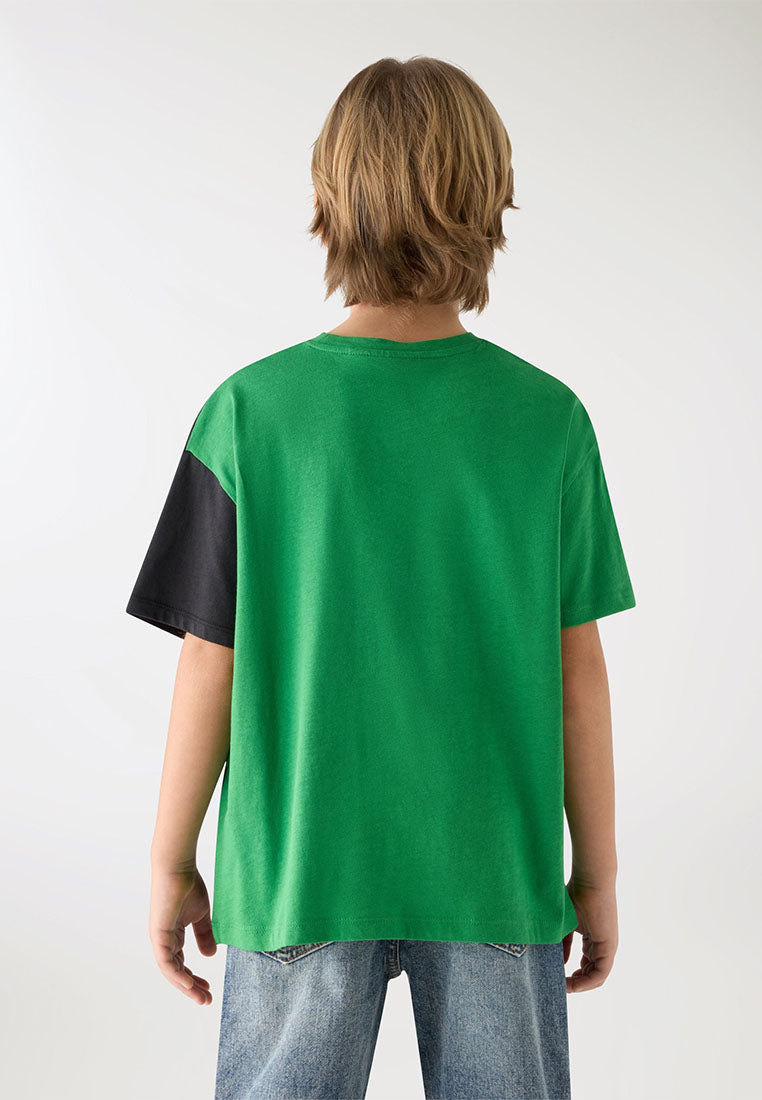 Pixelated Minecraft Design T-shirt for Boys