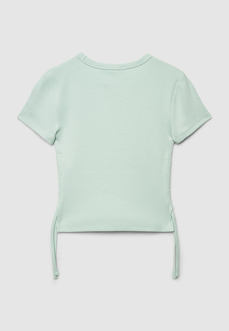 Women's Ribbed Shell Graphic Tee