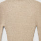 Women's Ribbed A-line Dress with Mock Neck