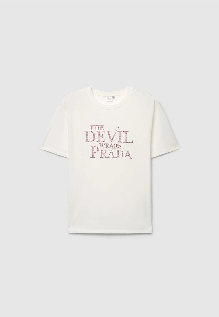 Women's Oversized Lettering Print T-shirt