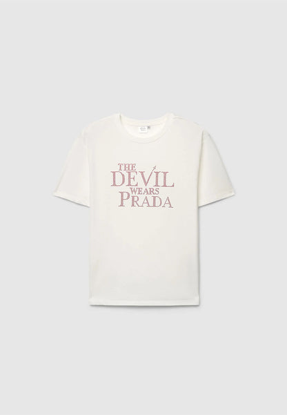 Women's Oversized Lettering Print T-shirt