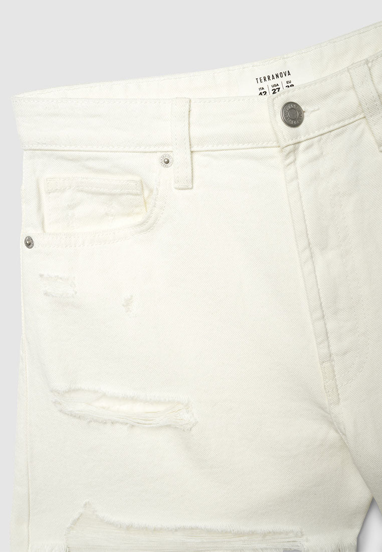 Women's Ripped Denim Shorts