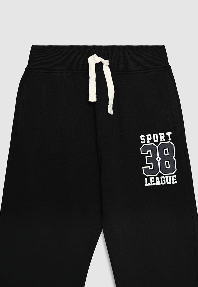 Long tracksuit trousers with lettering print for Boys