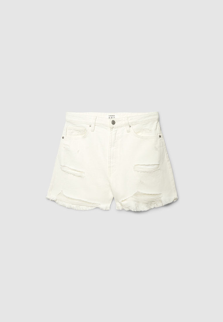 Women's Ripped Denim Shorts
