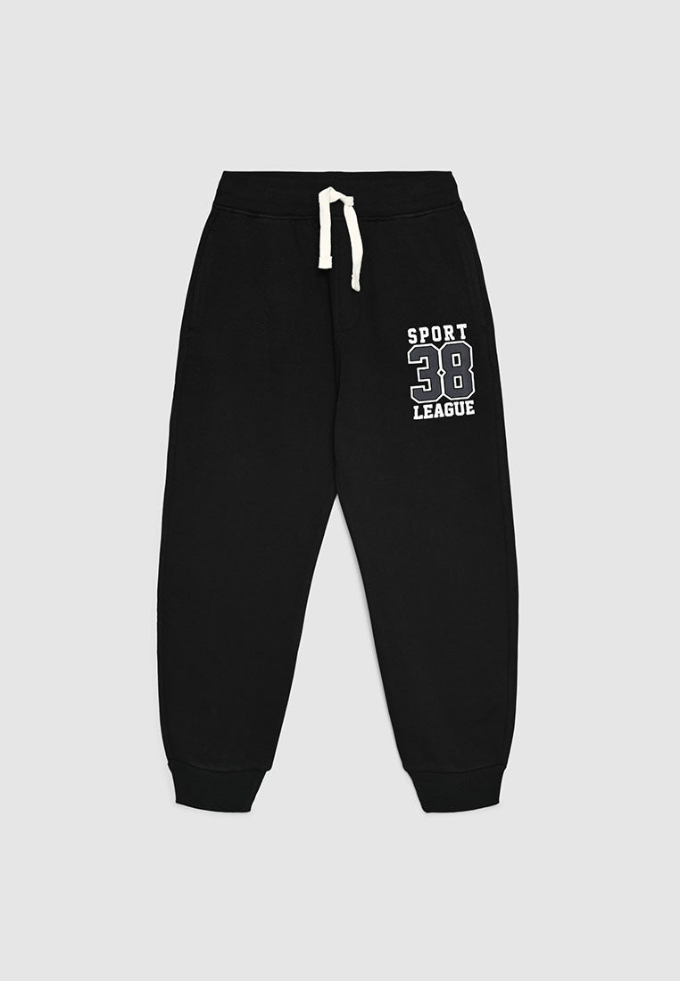 Long tracksuit trousers with lettering print for Boys