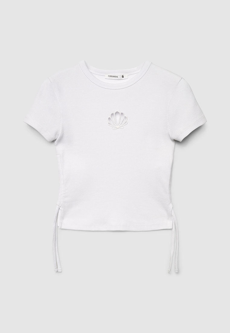Women's Ribbed Shell Graphic Tee