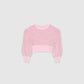 Fluffy Cropped Sweater for Girls