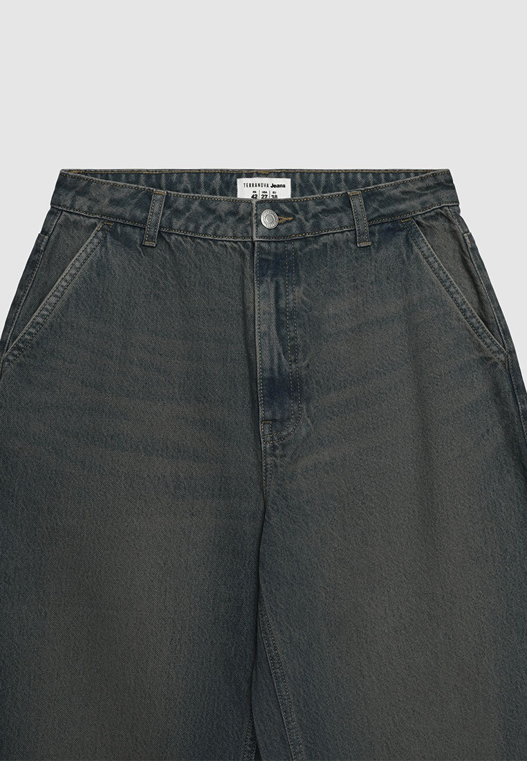 Women's High-Waisted Barrel Leg Jeans