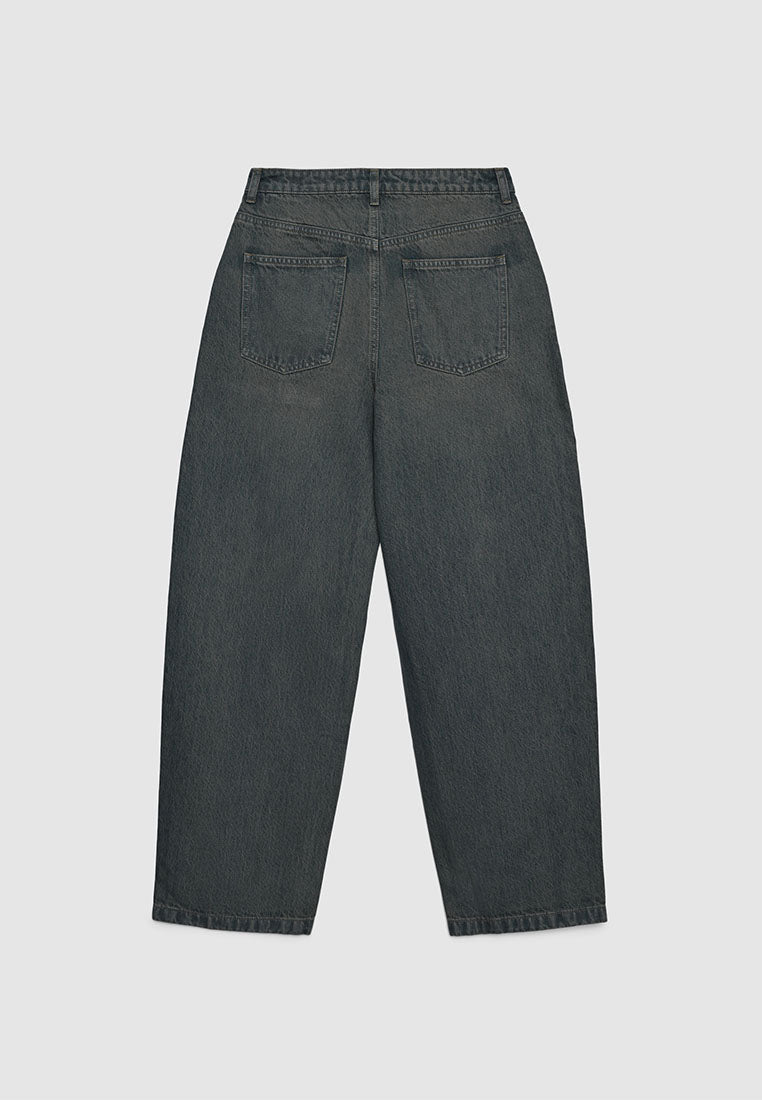 Women's High-Waisted Barrel Leg Jeans