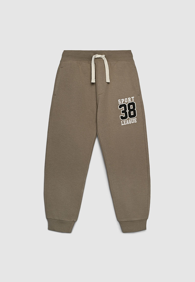 Long tracksuit trousers with lettering print for Boys