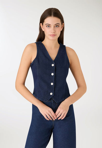 Women's Heritage Denim Waistcoat