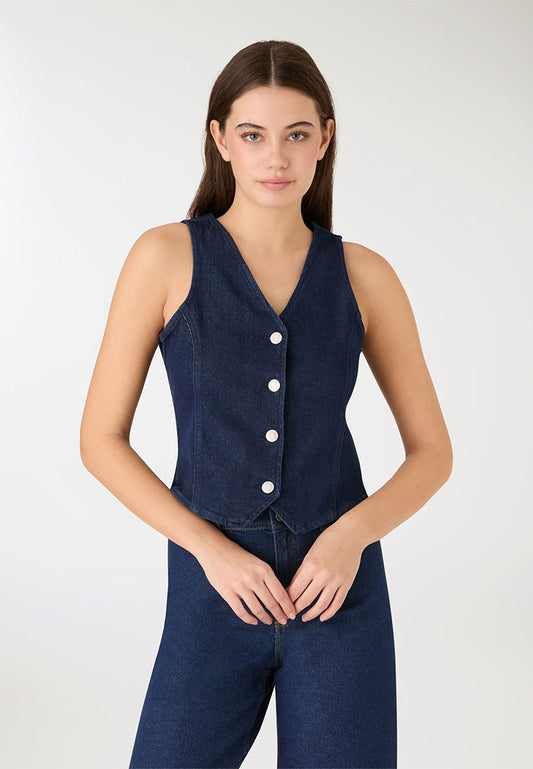 Women's Heritage Denim Waistcoat