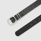 Women's Solid Color Belt with Buckle