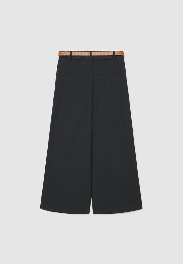 Women's Linen-look Crop Trousers