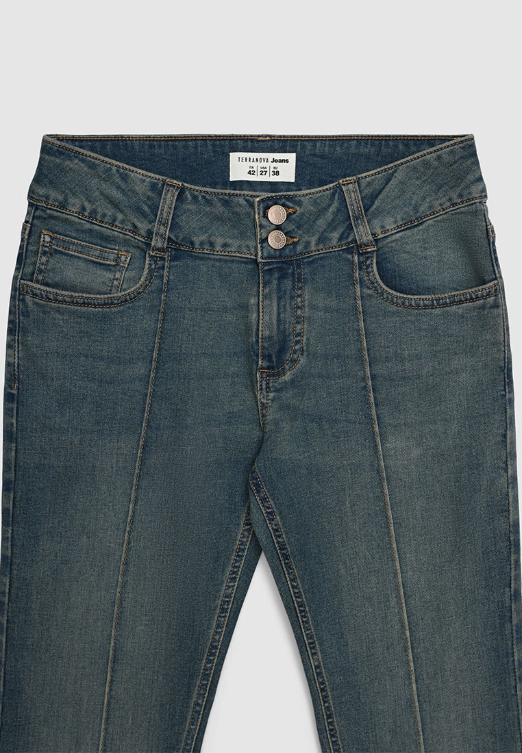 Women's Front Seam Flare Jeans