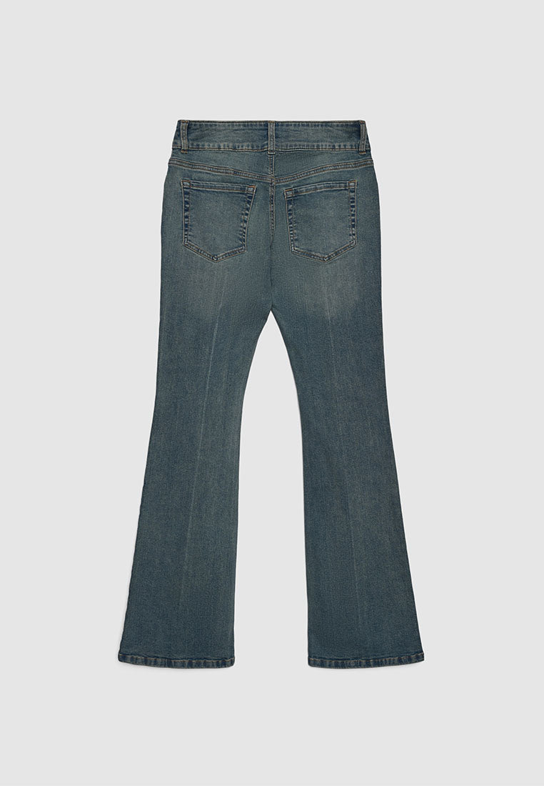 Women's Front Seam Flare Jeans