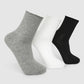 Women's Pack of 3 plain socks with raw edge trim