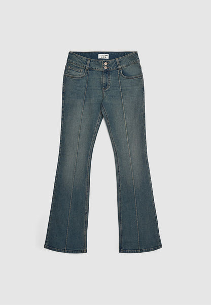 Women's Front Seam Flare Jeans
