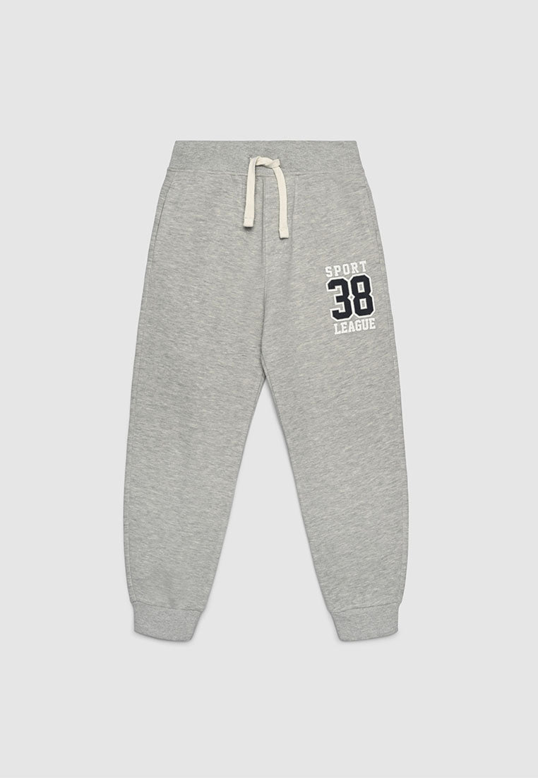 Long tracksuit trousers with lettering print for Boys