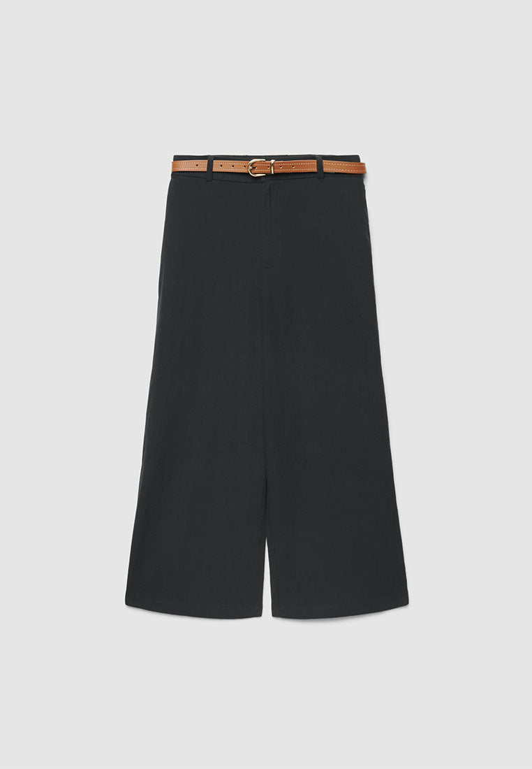 Women's Linen-look Crop Trousers