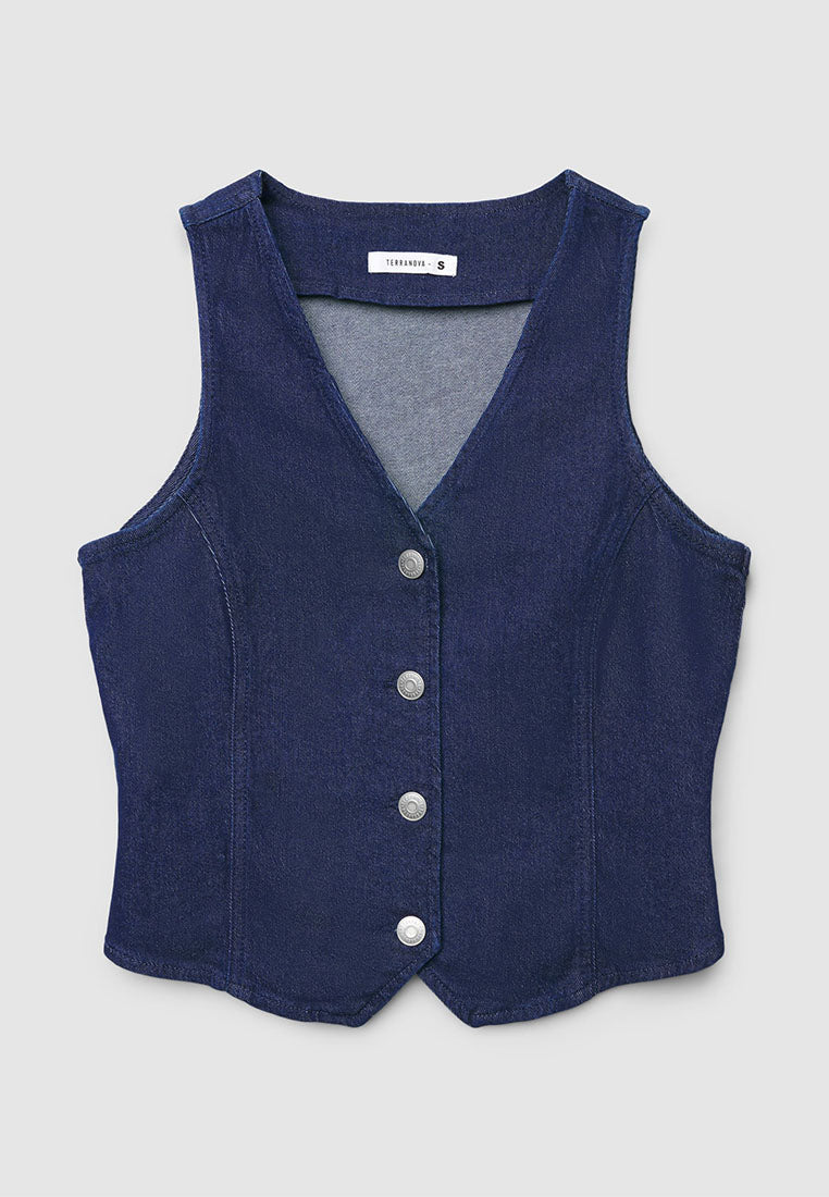 Women's Heritage Denim Waistcoat