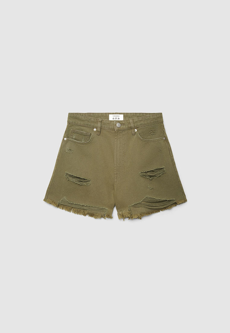 Women's Ripped Denim Shorts